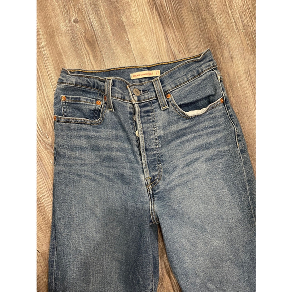 Levi's ribcage straight ankle jeans size 27 - Picture 7 of 8